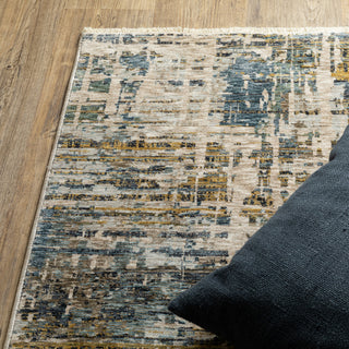Harlan Modern Mosaic Polyester Area Rug 7'10" x 10'10"