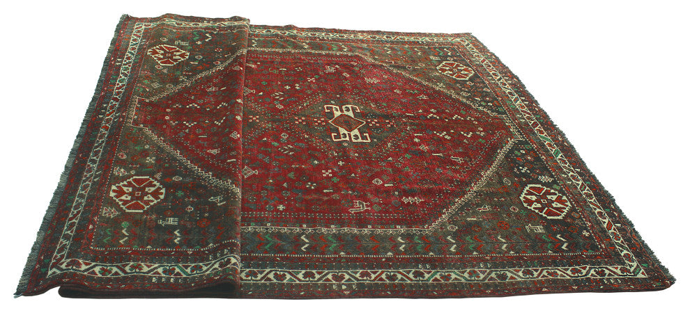 Fine Vintage Distressed Isabel Red Rug