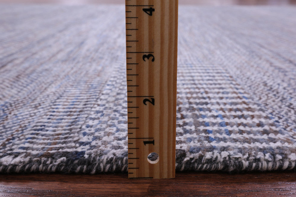 6' 0" X 8' 10" Savannah Grass Wool and Silk Handmade Rug Q11966