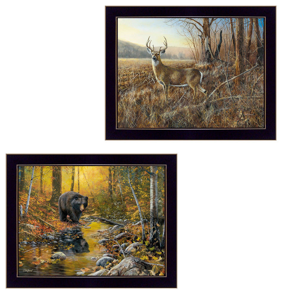 "Wildlife Autumn" Collection By Jim Hansen, Printed Wall Art, Black Frame