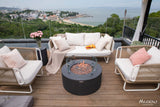 Venice 34" Concrete Fire Table (Liquid Propane)