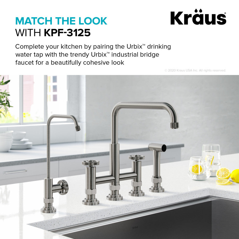 Urbix Drinking Water Dispenser Beverage Kitchen Faucet, SF Stainless Steel
