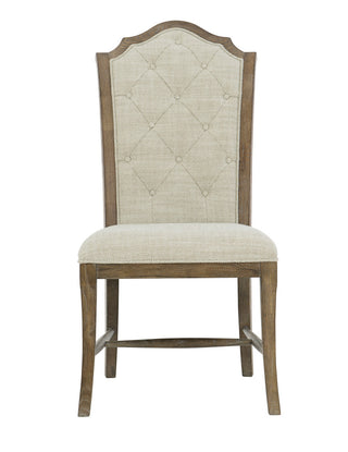 Bernhardt Rustic Patina Side Chair, Peppercorn Finish