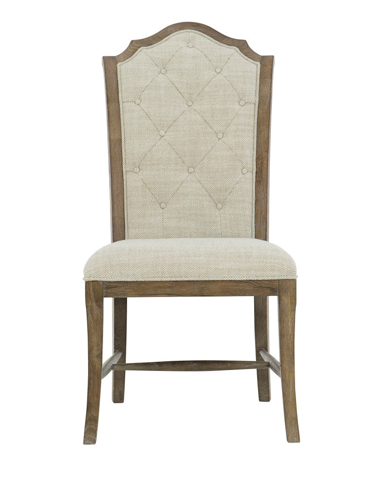 Bernhardt Rustic Patina Side Chair, Peppercorn Finish