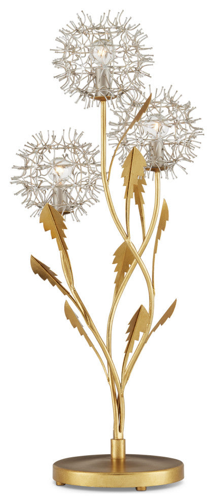 Dandelion Silver and Gold Table Lamp