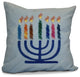 Decorative Outdoor Holiday Pillow Geometric, Light Blue, 18"x18"