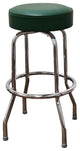 Retro Home Single Ring 30" Swivel Bar Stool, Green