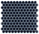 Hudson 1" Hex Smoky Blue Porcelain Floor and Wall Tile