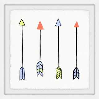 "It's All up from Here" Framed Painting Print, 12"x12"