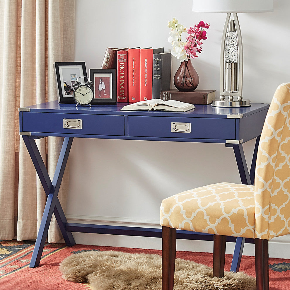 Alastair Campaign Writing Desk, Royal Blue
