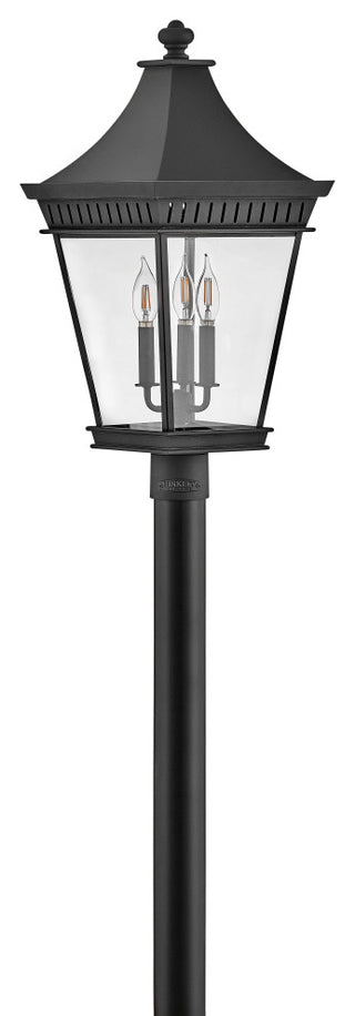 Hinkley Chapel Hill Large Post Top Or Pier Mount Lantern, Museum Black