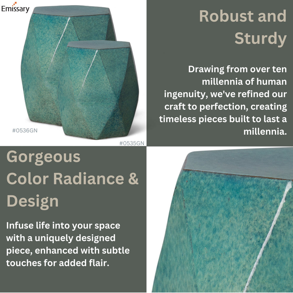Large Teal Matrix Stool