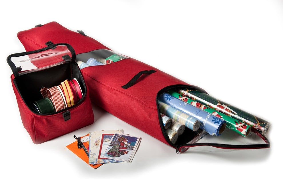 Over The Door Hanging Wrapping Paper Storage Container