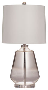 Adara Table Lamp - Silver/Clear