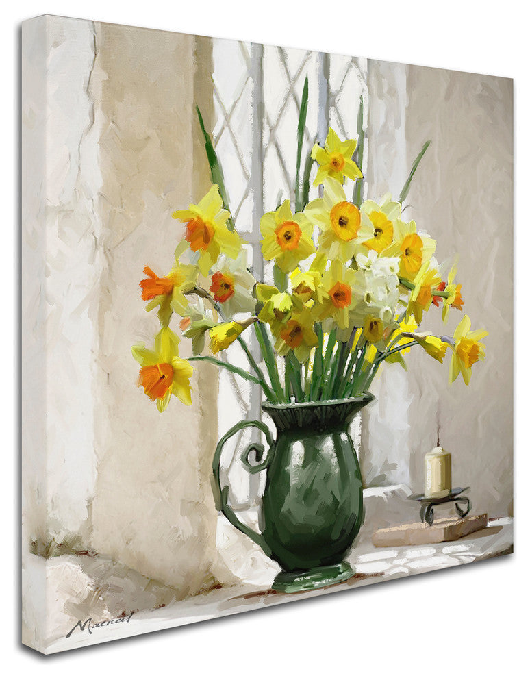 The Macneil Studio 'Daffodils' Canvas Art, 14"x14"