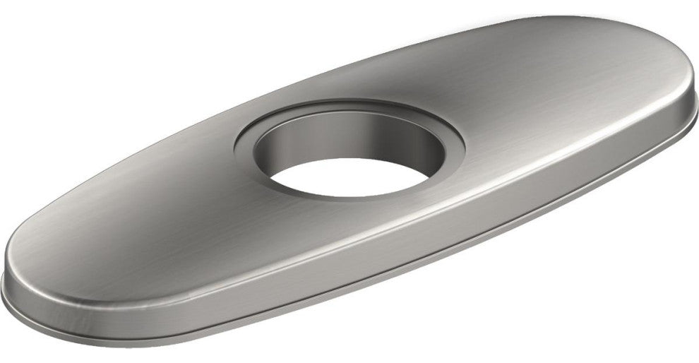 LK135LS Elkay 3-Hole Bar Faucet Deck Plate/Escutcheon, Lustrous Steel (LS)