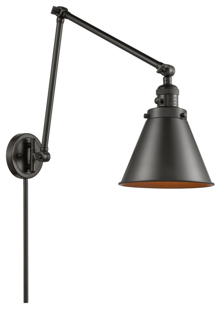 Appalachian Swing Arm With Switch, Oil Rubbed Bronze