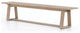 Atherton Outdoor Dining Bench-Brown