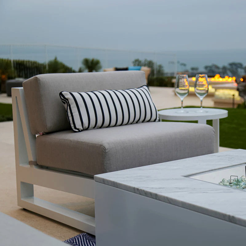 Newport Sunbrella Upholstered Armless Outdoor Club Chair