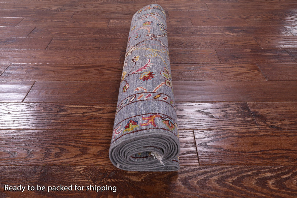 Runner Hand-Knotted Persian Tabriz Rug 2' 7" X 10' 2" - Q12799