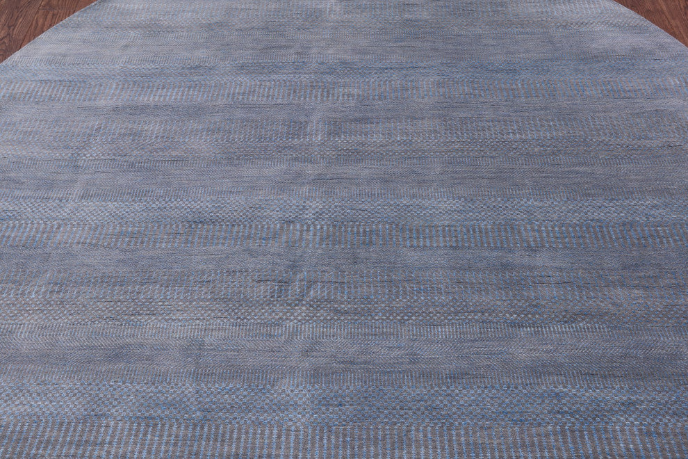 8' Round Savannah Grass Handmade Wool and Silk Rug Q11453