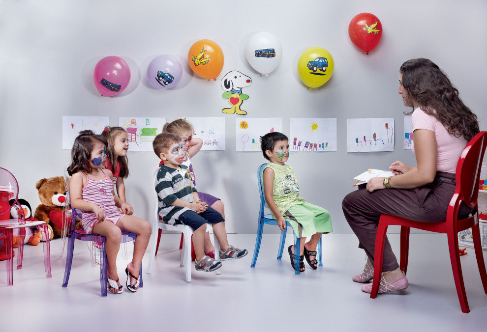 Compamia Elizabeth Kid's Chair, Transparent Violet