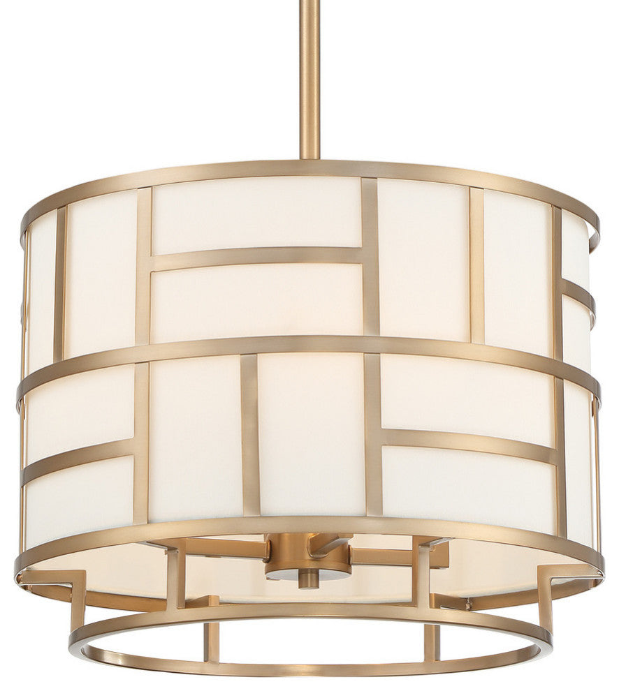 Danielson 4 Light Chandelier, Vibrant Gold
