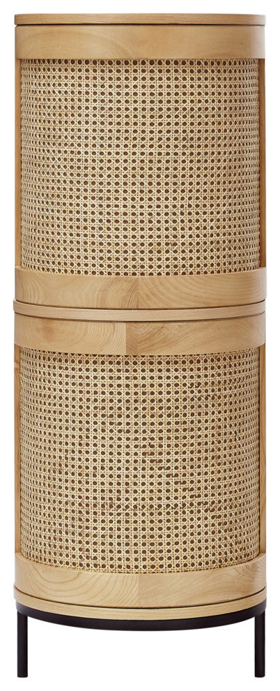 Loft Lyfe Darrius Cabinet, Storage, 4-Door, 55Lx17.7Wx47H, Oak