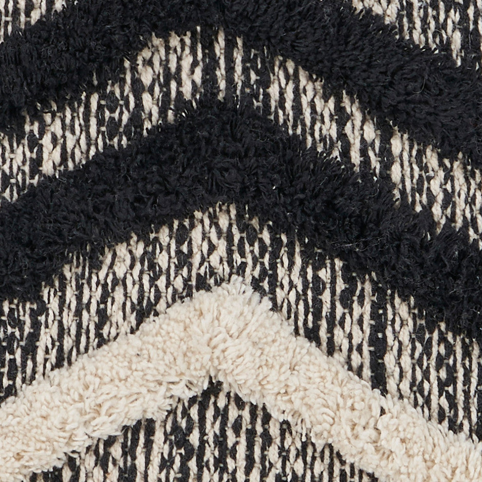 Onyx Arrows Cotton Throw Pillow