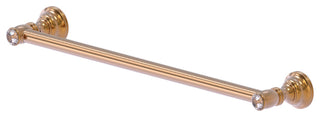 Carolina Crystal 30" Towel Bar, Brushed Bronze