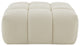 Safavieh Couture Petryna Boucle Tufted Ottoman Creme