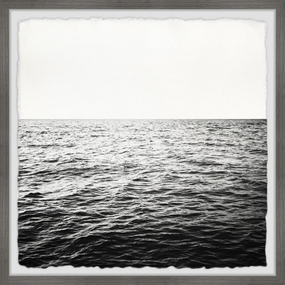 "Open Ocean Expanse" Framed Painting Print, 12x12