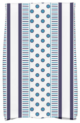 18x30" Comb Dot Stripe Print Hand Towels, Navy Blue