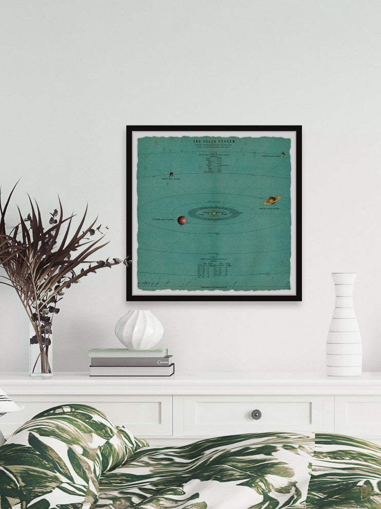 "Planet Motion" Framed Painting Print, 12x12