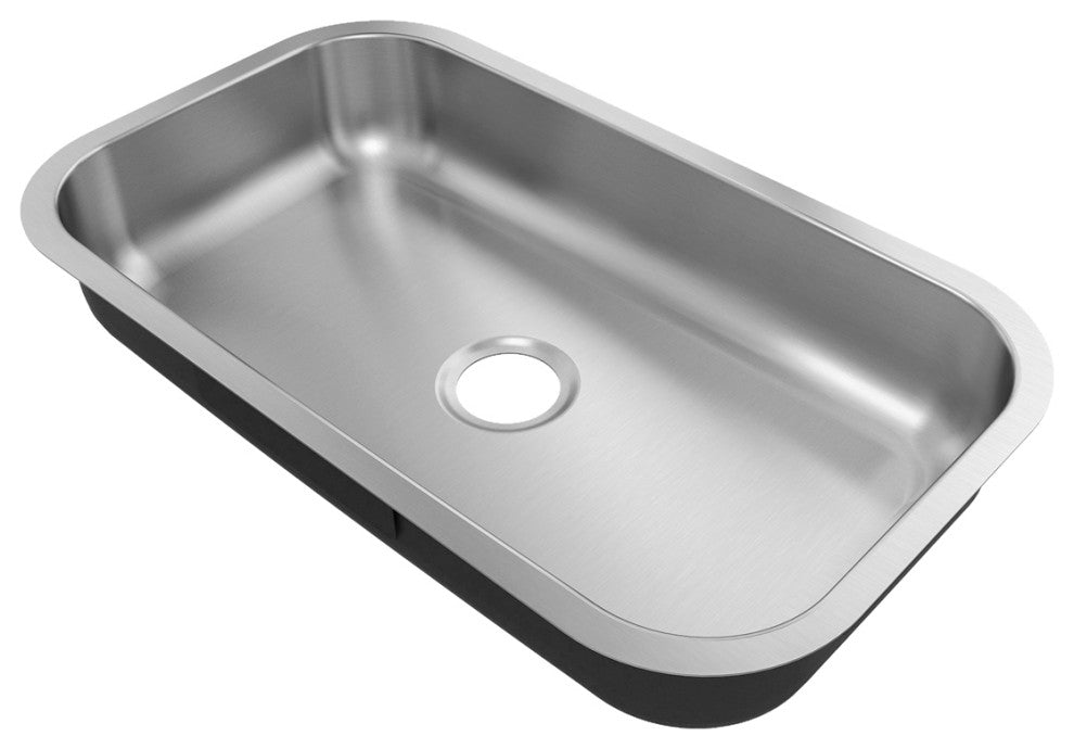 Sinber 30" Undermount Single Bowl 304 Stainless Steel Kitchen Sink