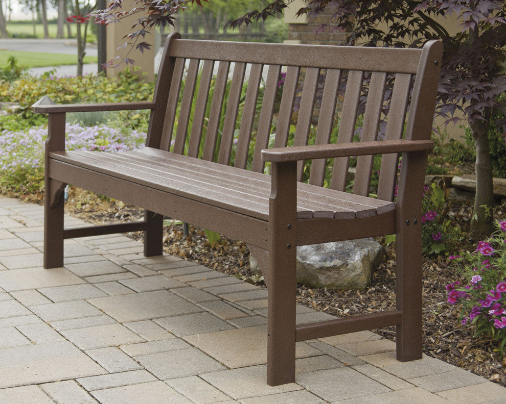 Polywood Vineyard 60" Bench, Mahogany