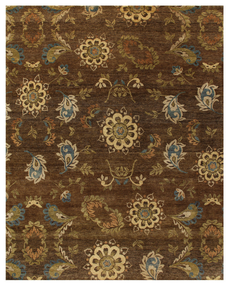Weave & Wander Amzad Hand Knotted Wool Rug, 5'6"x8'6"