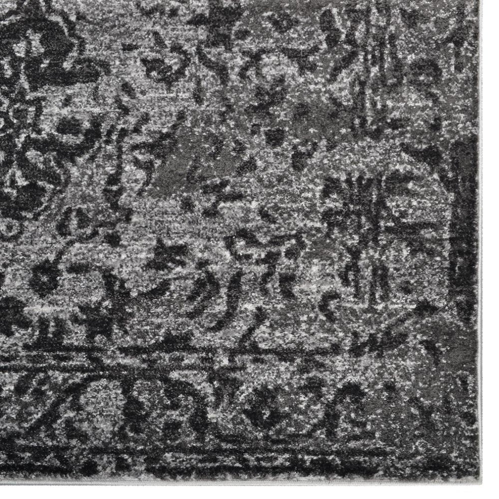 MACHINE MADE HEATSET POLYPROPYLENE AREA RUGS -Silver Color,Contemporary Design, [Rectangle] 5'x8'