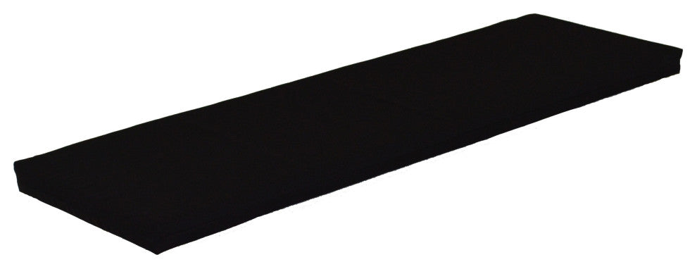 Bench Cushion, Black, 4 Foot