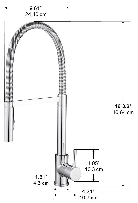 Barista Pull-down Kitchen Faucet, Polished Chrome