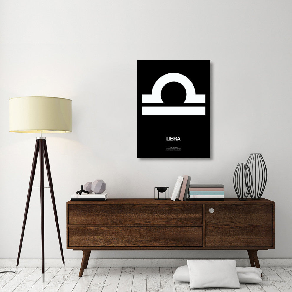 "Libra Zodiac Sign White" Fine Art Print