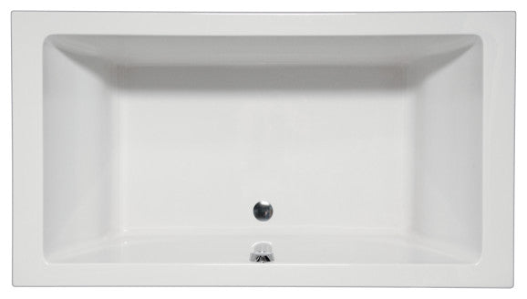 Malibu Naples Rectangle Whirlpool Bathtub 72x36x22 Biscuit