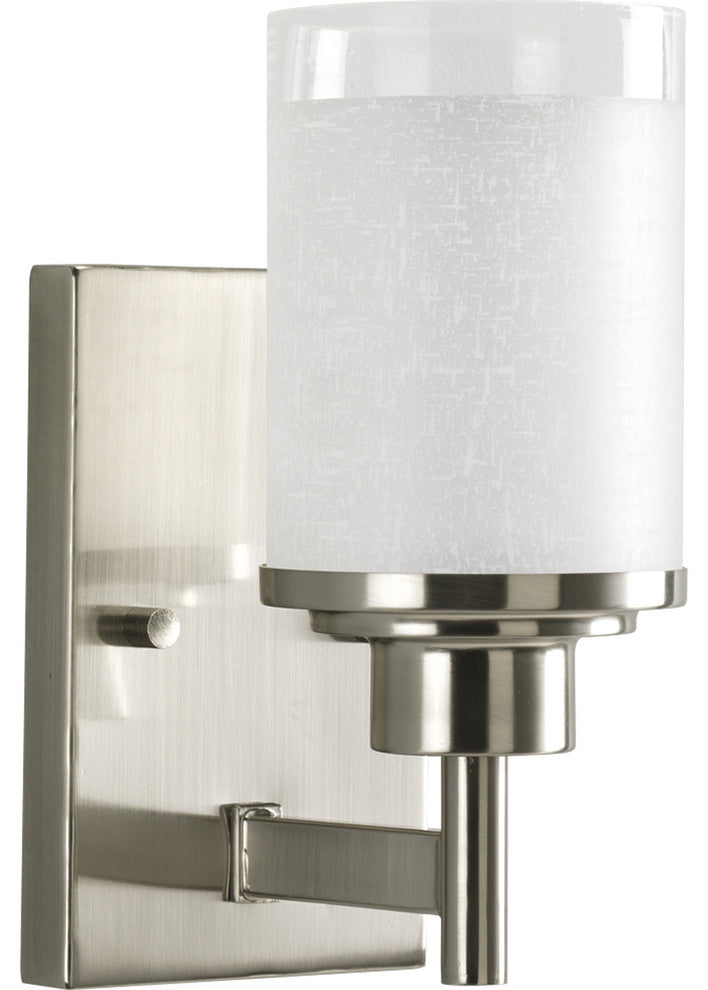 Progress Lighting 1-100W Medium Bath Brkt, Brushed Nickel