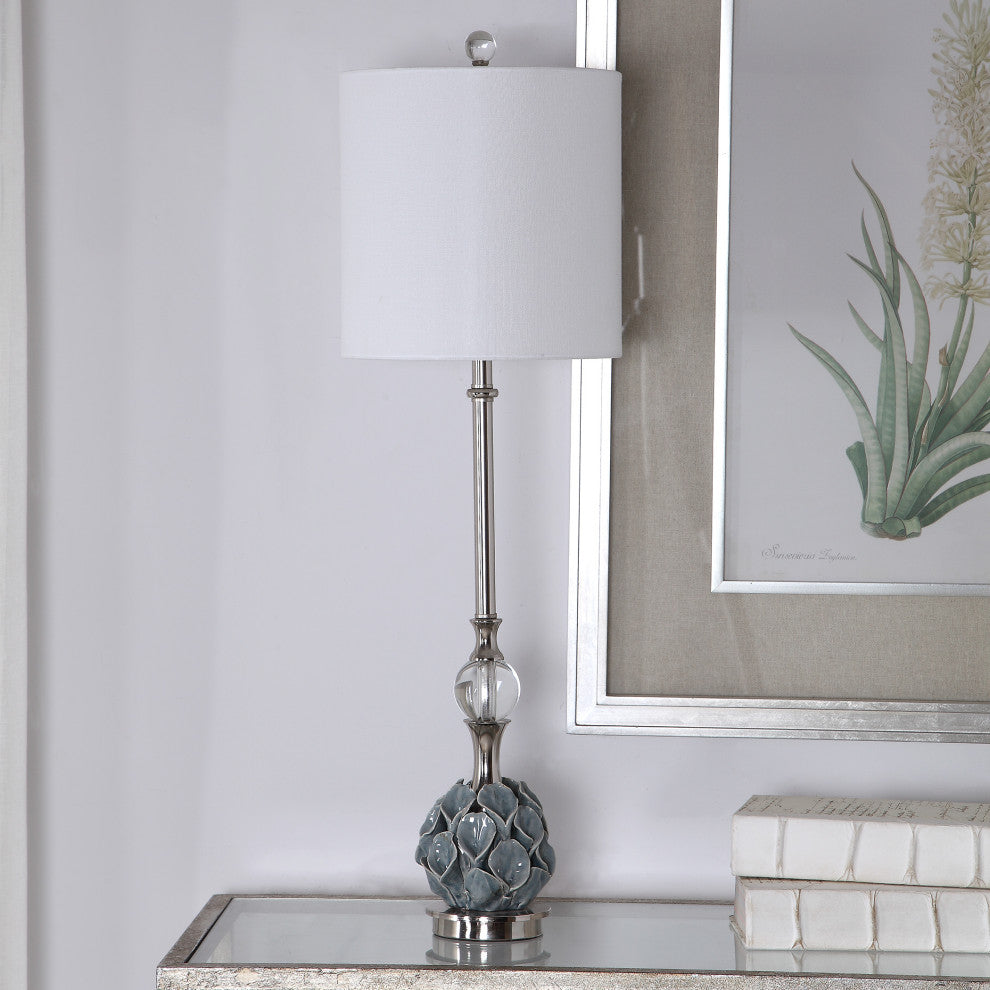 Uttermost - 29674-1 - One Light Buffet Lamp - Elody - Polished Nickel