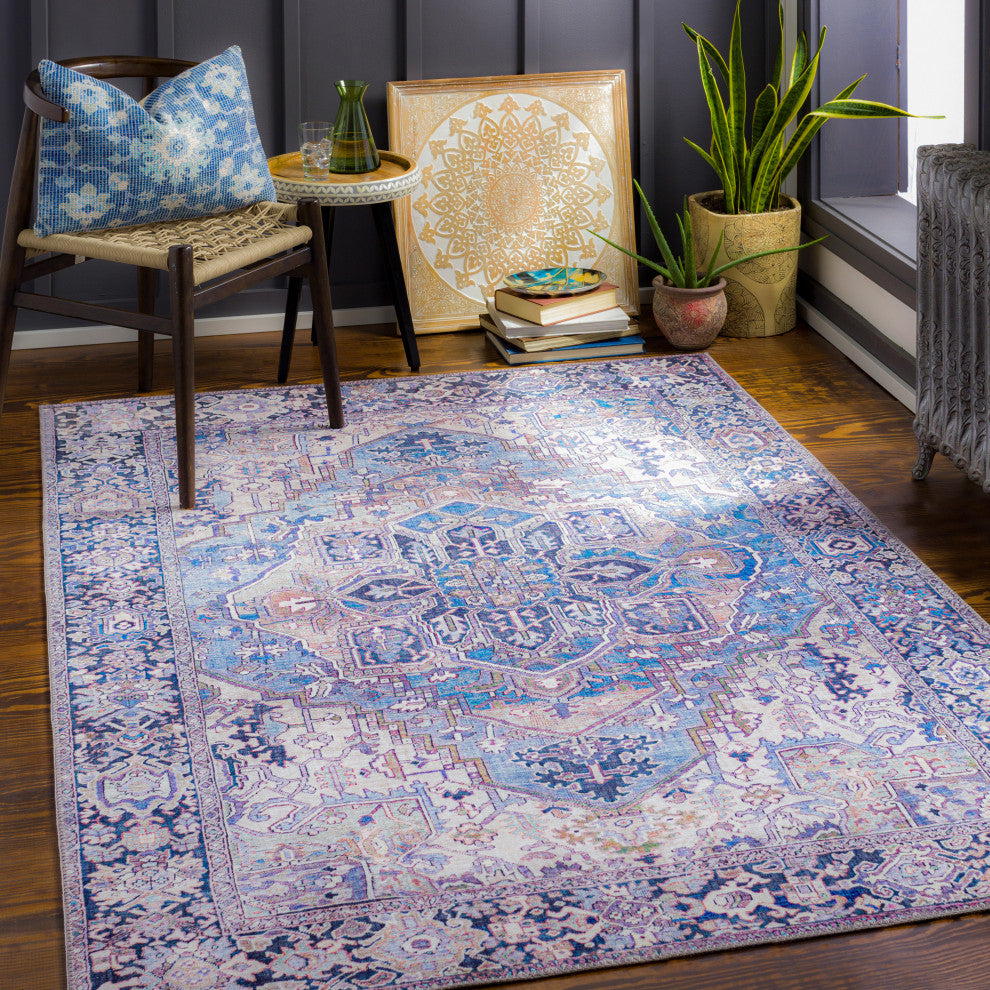 Iris IRS-2362 Traditional Blue 3'6"x5'6" Area Rug