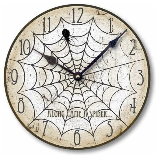 Vintage-Style Halloween Spider Clock