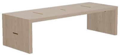 Maxwell 60" Cocktail Table, Finish: Dove, Brass