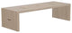 Maxwell 60" Cocktail Table, Finish: Dove, Brass