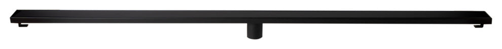 ALFI brand ABLD59B-BM 59" Black Matte Stainless Steel Linear Shower Drain