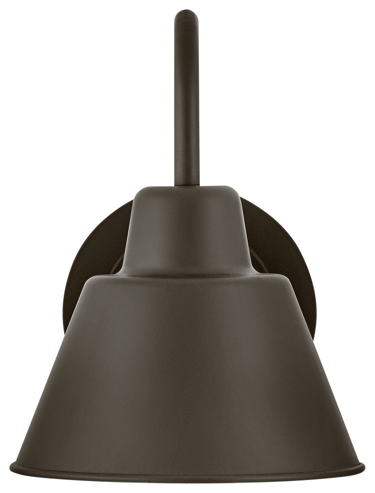 Lark Wes 10.5" Small Outdoor Gooseneck Barn Light, Oil Rubbed Bronze